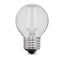 Feit Electric Feit White G16.5 E26 (Medium) Filament LED Bulb Soft White 60 Watt Equivalence 2 pk BPGM60927WFIL2 - alternate 4